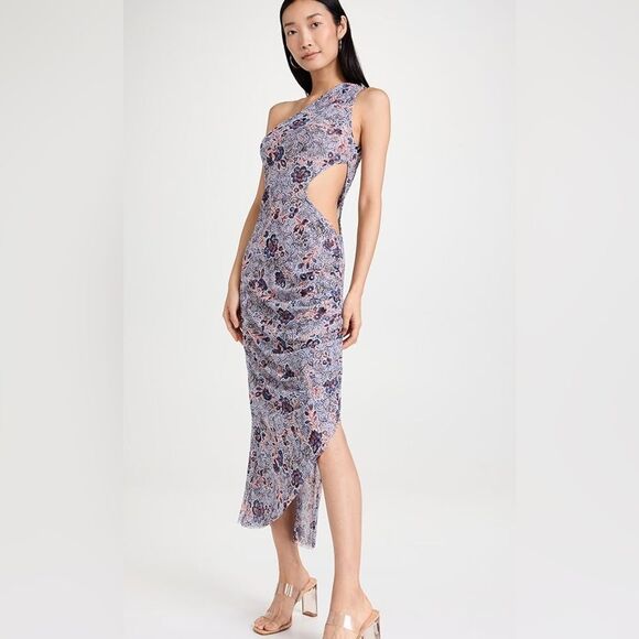 NWT MISA women's size xl Aries Midi dress - Picture 1 of 13